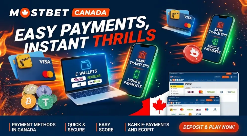 Mostbet Canada Payment Methods